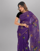Deep Purple Monipuri Handloom Saree