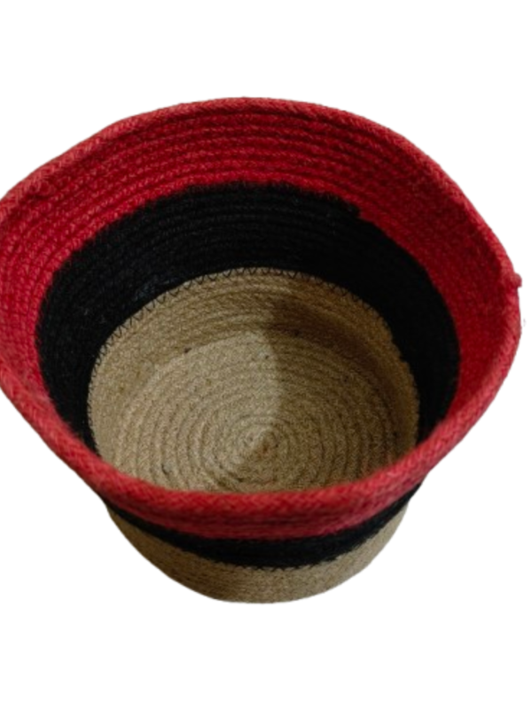 Set of 3 Coiled Round Jute Baskets