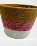 Natural Jute Round Planter Basket
