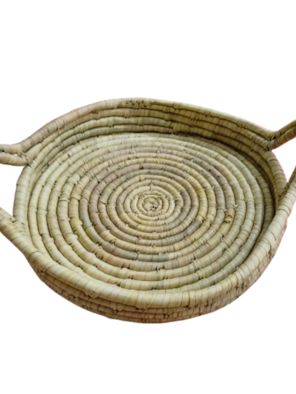 Round Tray With Handles